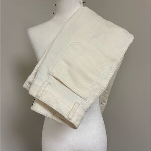 Ralph Lauren Cream Corduroy Straight-Leg Jeans